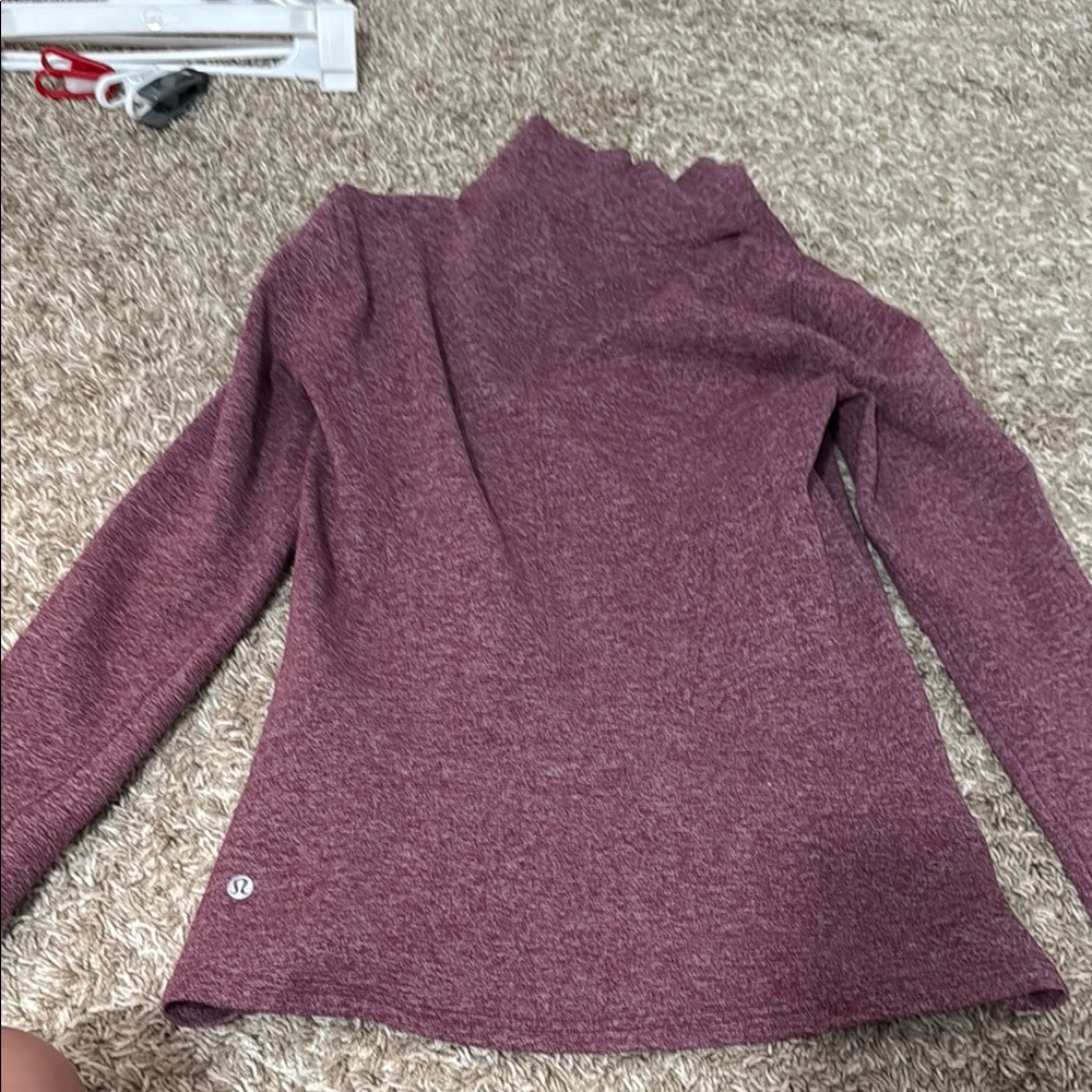 Lululemon Women's Maroon Turtle Neck Sweater